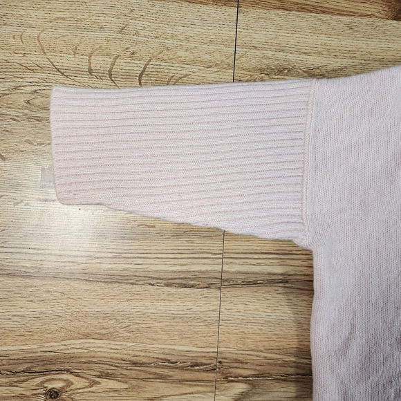 Sundance Size M Lagenlook Knit Pullover Sweater Wool Blend Light Pink - Picture 4 of 10